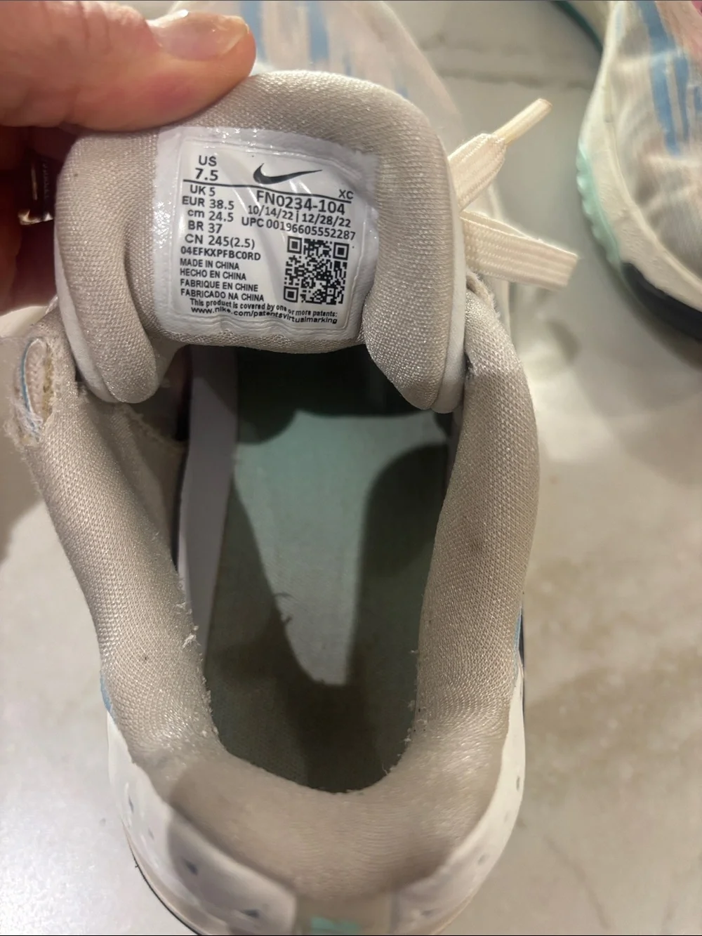 GT Cut2 Nike White Sneakers with Blue & Pink Accents